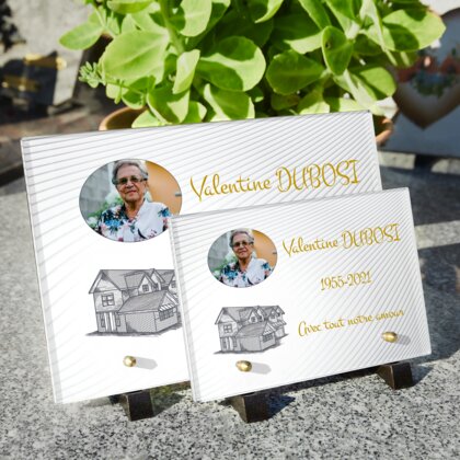 Plaque funéraire plaque-funeraire-maison 20 Plaquedeces.fr

