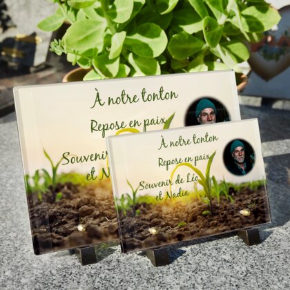Plaque funéraire plante-qui-pousse 9 Plaquedeces.fr
