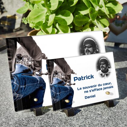 Plaque funéraire motard 9 Plaquedeces.fr
