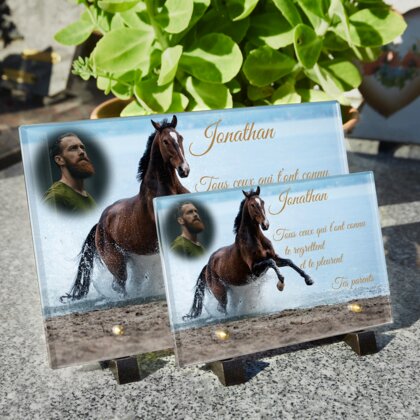 Plaque funéraire cheval-au-bord-de-lac 4 Plaquedeces.fr
