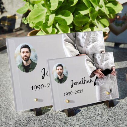 Plaque funéraire judoka 16 Plaquedeces.fr
