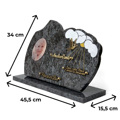 Plaque funéraire colombe-dans-le-ciel 7 Plaquedeces.fr
