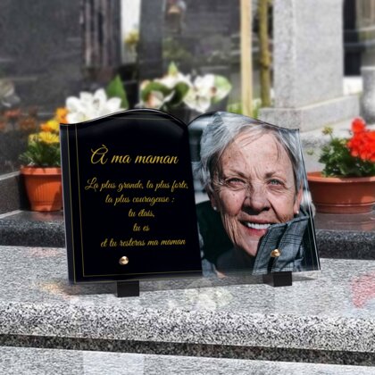 Plaque funéraire demi-cadre-forme-livre 3 Plaquedeces.fr
