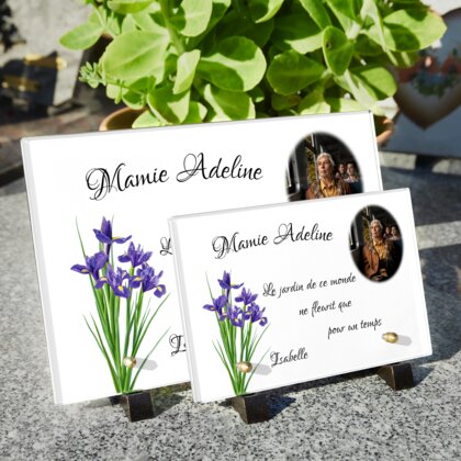 Plaque funéraire plaque-funeraire-iris 8 Plaquedeces.fr
