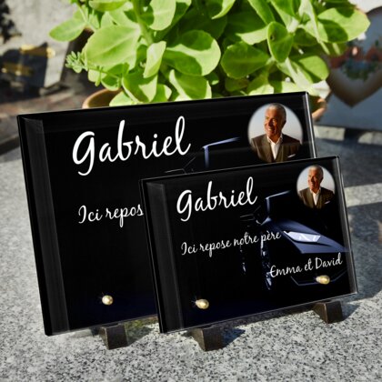 Plaque funéraire voiture-de-sport 6 Plaquedeces.fr
