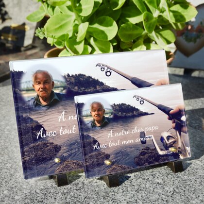 Plaque funéraire pecheur 21 Plaquedeces.fr
