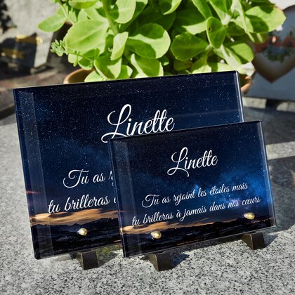 Plaque funéraire ciel-nuit-etoile 15 Plaquedeces.fr
