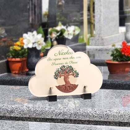 Plaque funéraire arbre-de-vie-fond-pastel-forme-nuage 3 Plaquedeces.fr
