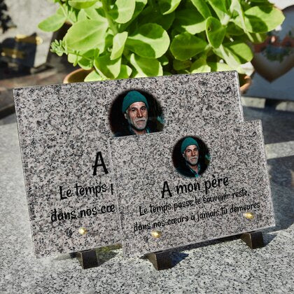 Plaque funéraire granit-gris-simple 13 Plaquedeces.fr
