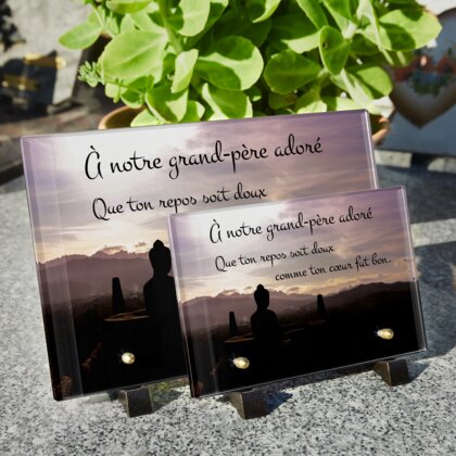 Plaque funéraire bouddha-au-coeur-de-nature 10 Plaquedeces.fr
