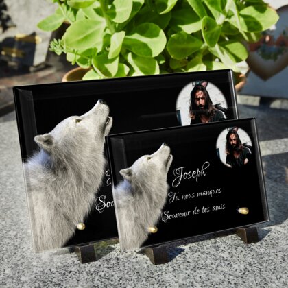 Plaque funéraire plaque-funeraire-loup 5 Plaquedeces.fr
