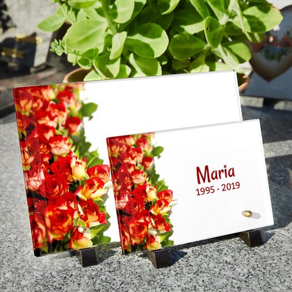 Plaque funéraire mur-de-roses 23 Plaquedeces.fr
