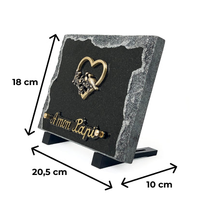 Plaque funéraire classique-sur-pieds 9 Plaquedeces.fr
