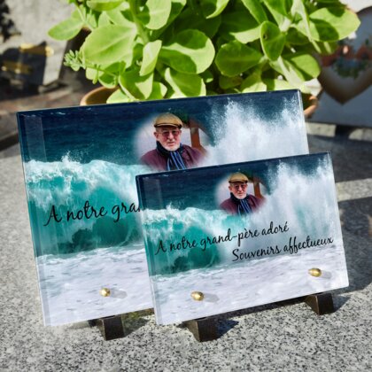 Plaque funéraire vague-ocean 17 Plaquedeces.fr
