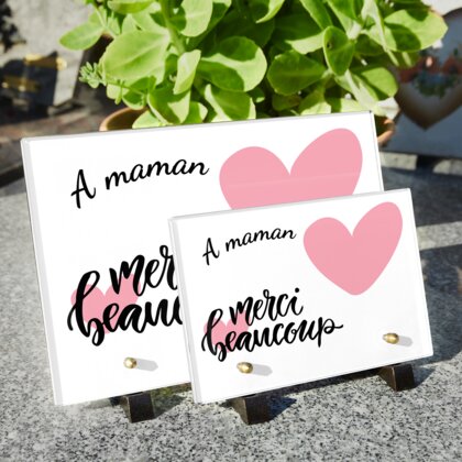 Plaque funéraire merci-beaucoup 28 Plaquedeces.fr
