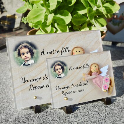 Plaque funéraire ange-doudou 8 Plaquedeces.fr
