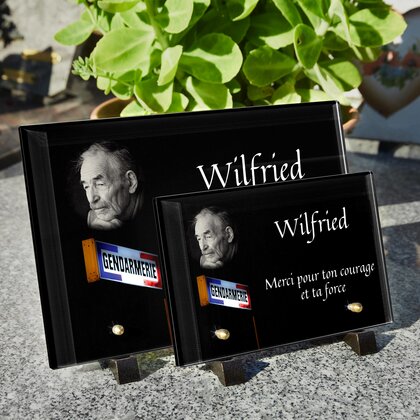 Plaque funéraire gendarme-gendarmerie 10 Plaquedeces.fr
