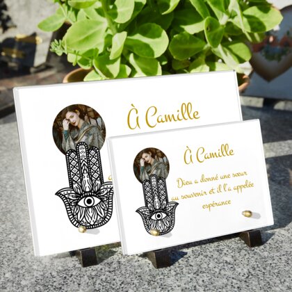 Plaque funéraire main-de-fatima 18 Plaquedeces.fr
