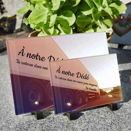 Plaque funéraire routier-autoroute 12 Plaquedeces.fr
