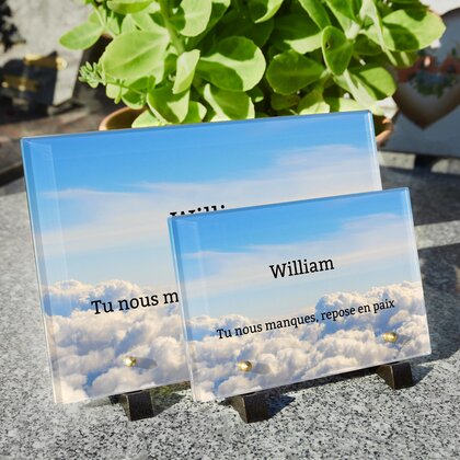Plaque funéraire au-dessus-des-nuages 23 Plaquedeces.fr
