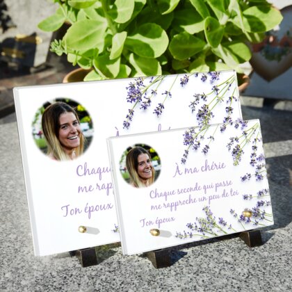 Plaque funéraire decor-provancal 13 Plaquedeces.fr
