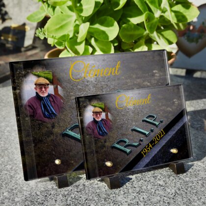 Plaque funéraire requiescat-in-pace 14 Plaquedeces.fr
