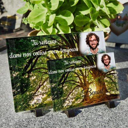 Plaque funéraire grand-arbres 13 Plaquedeces.fr
