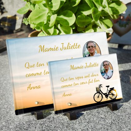 Plaque funéraire velo-de-ville 4 Plaquedeces.fr

