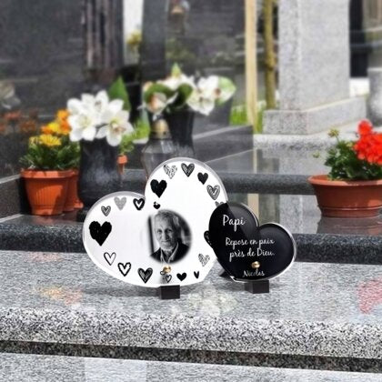 Plaque funéraire cadre-coeurs-forme-double-coeur 4 Plaquedeces.fr
