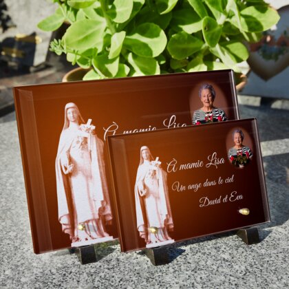 Plaque funéraire sainte-therese 17 Plaquedeces.fr
