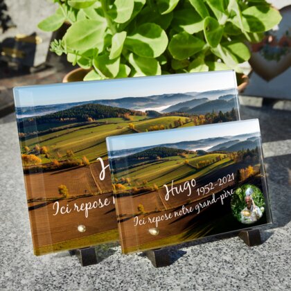 Plaque funéraire champs-vus-du-ciel 30 Plaquedeces.fr
