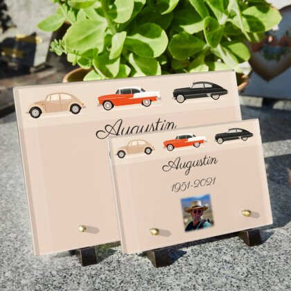 Plaque funéraire vintage-cars 11 Plaquedeces.fr
