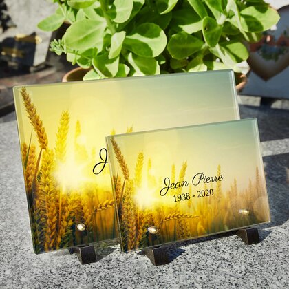 Plaque funéraire epis-de-ble 20 Plaquedeces.fr
