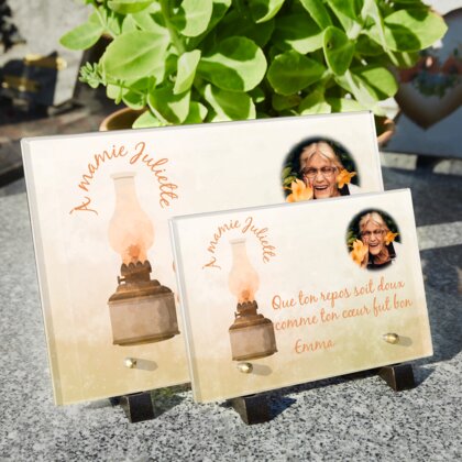Plaque funéraire plaque-funeraire-lanterne 1 Plaquedeces.fr
