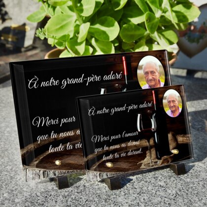 Plaque funéraire bouteille-de-vin 12 Plaquedeces.fr
