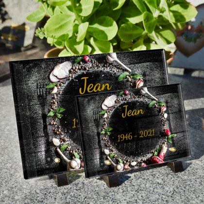 Plaque funéraire cuisinier-memorable 23 Plaquedeces.fr
