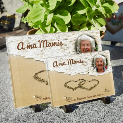 Plaque funéraire plage 20 Plaquedeces.fr
