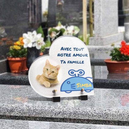 Plaque funéraire souris-robot-forme-coeur 8 Plaquedeces.fr
