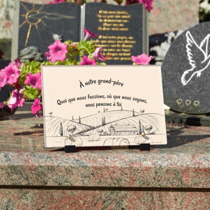 Plaque funéraire ferme-au-trait 22 Plaquedeces.fr
