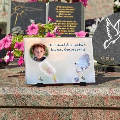 Plaque funéraire papillon-blanc 10 Plaquedeces.fr
