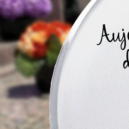 Plaque funéraire ailes-dange-forme-ovale 27 Plaquedeces.fr
