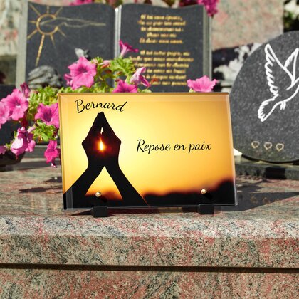 Plaque funéraire priere-au-ciel 2 Plaquedeces.fr
