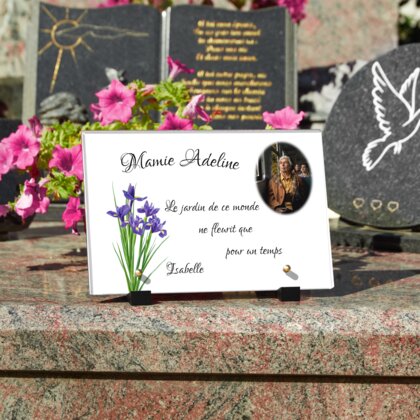 Plaque funéraire plaque-funeraire-iris 7 Plaquedeces.fr

