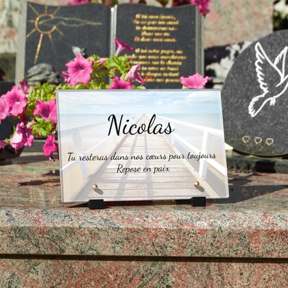 Plaque funéraire ponton-ocean 18 Plaquedeces.fr
