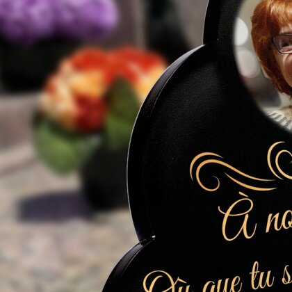 Plaque funéraire demi-cadre-forme-nuage 13 Plaquedeces.fr
