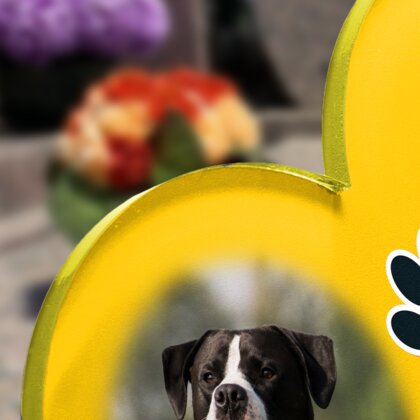 Plaque funéraire empreintes-de-chiens-forme-double-coeur 25 Plaquedeces.fr
