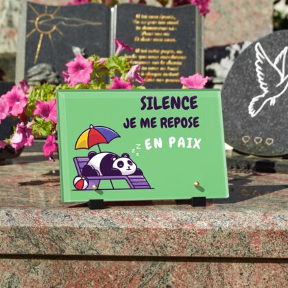 Plaque funéraire repos-en-paix-avec-panda 19 Plaquedeces.fr

