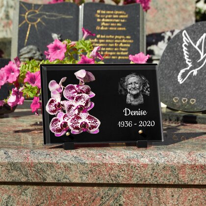 Plaque funéraire magnifiques-orchidees 28 Plaquedeces.fr
