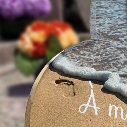 Plaque funéraire empreinte-sable-forme-coeur 21 Plaquedeces.fr
