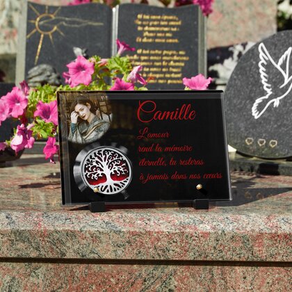 Plaque funéraire medaillon-arbre-de-la-vie 11 Plaquedeces.fr
